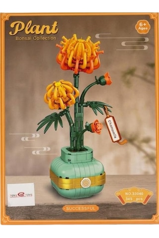 Toys E Toys Plant Bonsai Collection Papatya Çiçek Yapı Blok Seti 345 Parça 33040