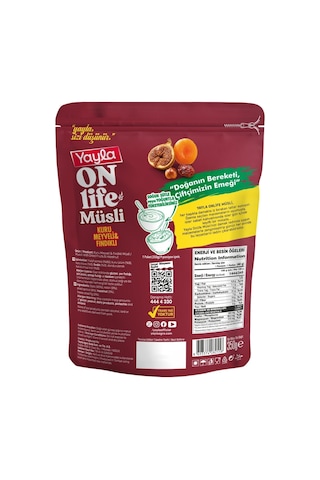 Yayla Onlife Kuru Meyveli Fındıklı Müsli 350 G X5