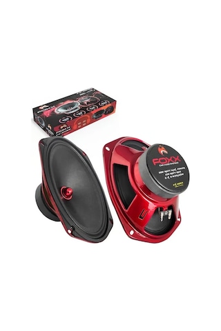 Foxx Fx-md69 Oto Midrange Oval 6x9 İnç 900 Watt 120w Rms Kapaklı 2 Adet