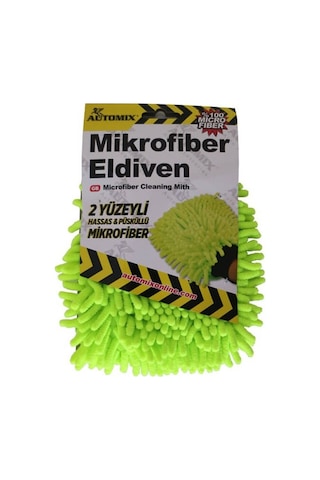 Mikrofiber Makarna Yıkama Eldiveni Yeşil Mikrofiber Makarna Yıkama Eldiveni Yeşil