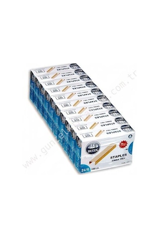 Delta No 24/6 Zımba Teli Bakır 10x1000’li Paket