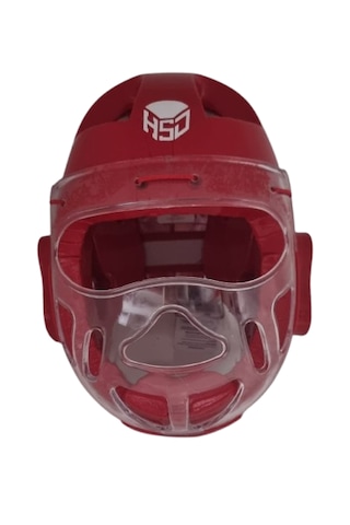 Haşado Wt Onaylı Taekwondo Kapalı Kask Kırmızı