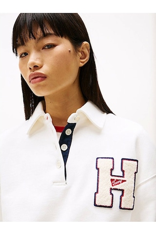 Tommy Jeans Kadın Beyaz Tjw H Graphic Sweatshirt Çok Renkli