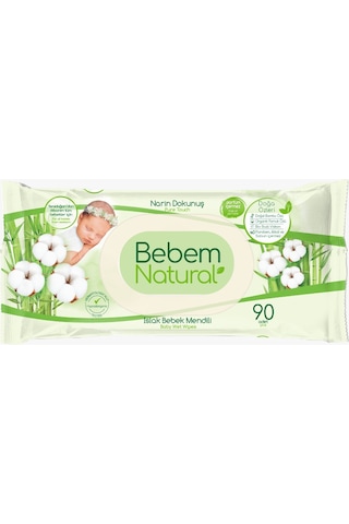 Bebem Natural Islak Mendili Narin Dokunuş/yenidoğan 90 Yaprak 3lü 3'lü Set