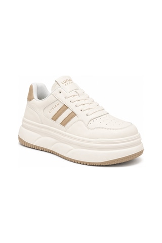 Lufian 121230065 Elora Yüksek Taban Ultra Hafif Unisex Sneaker Ayakkabı Bej