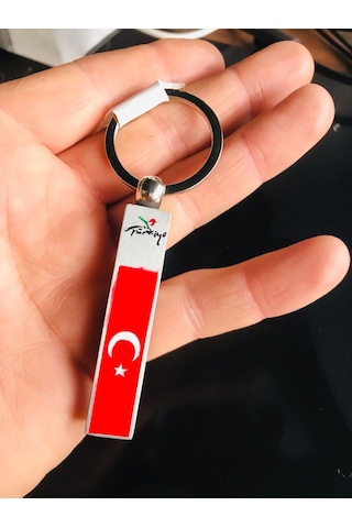 Türk Bayraklı Açacaklı Metal Anahtarlık Şık Ve Kullanışlı Tasarım
