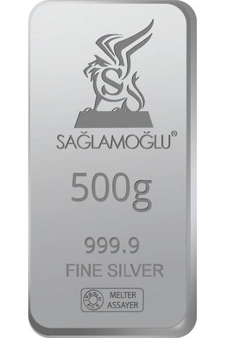 Sanal Kuyumculuk 500 Gram Külçe Gümüş