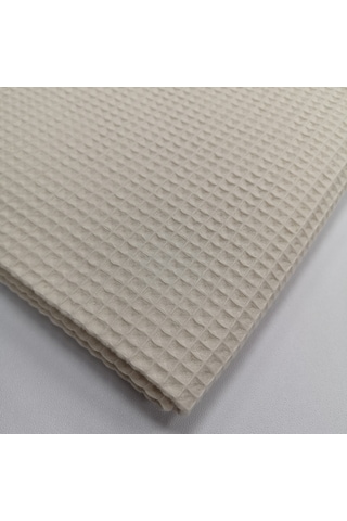 Waffle Pike Bornozluk Kumaş 100% Pamuk W-02 Ekru