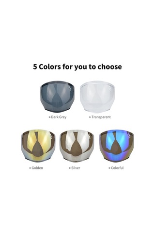 Fortunelane Kyt Nfj Kask Sağlık Lens - Rüzgar & Buhar Engeli Şeffaf