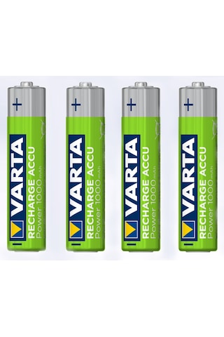 Varta 5703 1000 mAh AAA Ni-MH Şarj Edilebilir İnce Kalem Pil 4'lü
