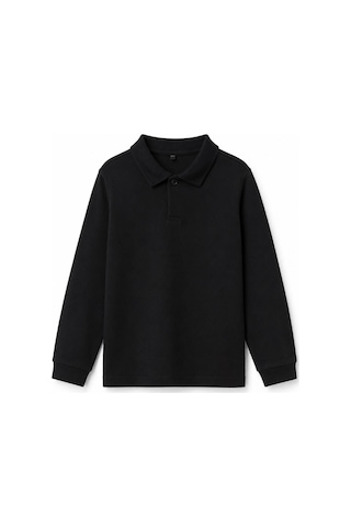 Esila Kids Unisex Çocuk Polo Yaka Tişört Okul Üstü Siyah Esila Kids Unisex Çocuk Polo Yaka Tişört Okul Üstü Siyah