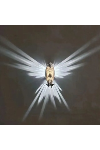 Gajeena Usb Beslemeli Trapezoid Duvar Lambası, 6lü 8w Enerji Tasarruflu Led Işık, Serin Beyaz Işık, Hızlı Montaj Kanca Beyaz