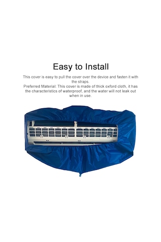 Evrensel Klima Yıkama Kapağı Duvara Monte Klima Koruyucu Toz Kapağı Temizlik Aracı Sıkıştırma Kayışı İle 3.0m Tahliye Boruları