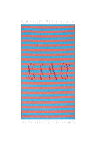 Faralya Baskılı Peştamal 80 X 160 Cm Beyaz