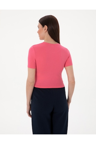 Pierre Cardin Kadın Pembe Tişört 50306945-vr041 Pembe