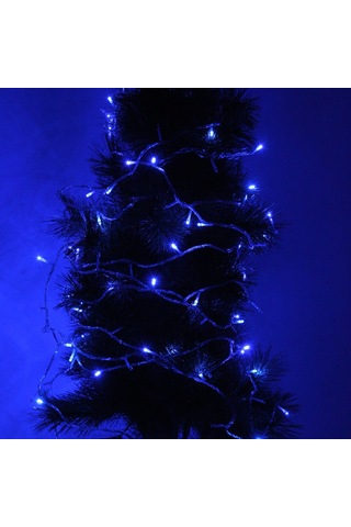 Sones 30m Su Geçirmez Ip44 Dize Dekorasyon Işığı, Noel Partisi İçin, 300 Led, 8 Fonksiyonlu Kontrol Ünitesi İle Mavi Işık, 220-240v, Ab Fişi Diğer