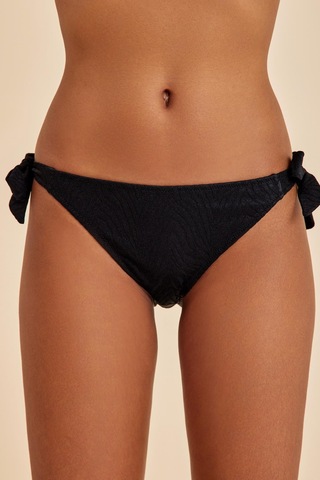 Bali Siyah Yandan Bağlamalı Bikini Alt Siyah