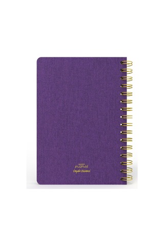 Melimelek Çizgili Defter Mor Bez Ciltli - Ceyda Düvenci Mor