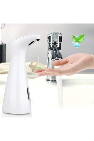 Geeroyoo Otomatik Köpük Sabunluk - Sensörlü El Dezenfektanı 200ml Banyo & Mutfak İçin Beyaz