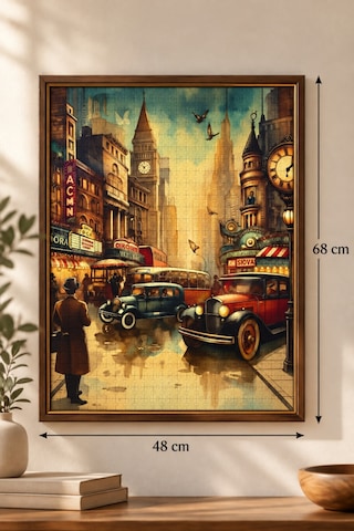 1000 Parça Zaman Yolcusu Puzzle 48 X 68 Cm Yüksek Baskı Kaliteli Eğlenceli Puzzle