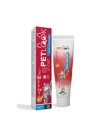 Petlook Kediler İçin Malt + Multi Vitamin Macunu 115 G