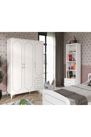 Hayal Modern Genç Odası Takımı Beyaz - 4 Parçalı Beyaz