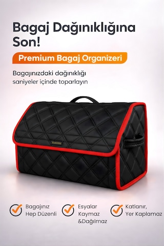 Bagaj Çantası Oto Bagaj Organizer Çift Kat Deri Su Geçirmez Kaymaz Katlanır Araç Düzenleyici - Dcy1 Stiloto