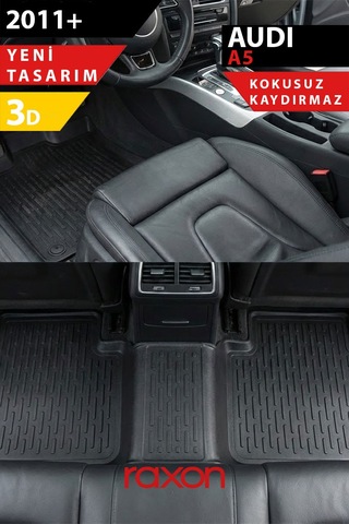 Audi A5 2011+ 3d Havuzlu Paspas Tam Uyumlu Su Geçirmez, Kaymaz