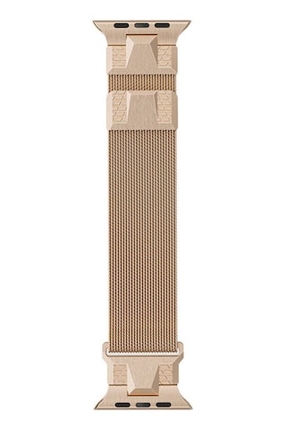 Apple Uyumlu Watch Ultra 49mm Akav Krd-107 Metal Hasır Kordon-siyah