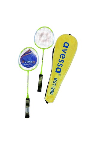 Özel Üretim Spor Hafta Sonu Arkadaş Bst-200 Badmngton Raket Set Sarı