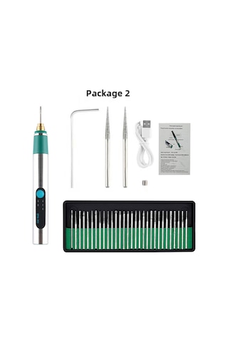 Maiyame El Tipi Şarjlı Hız Ayarlanabilir Taşlama, Oymak Ve Kesme Makinesi - Profesyonel Ve Hobi Kullanıma Uygun Mini Motorlu Alet Paket 2