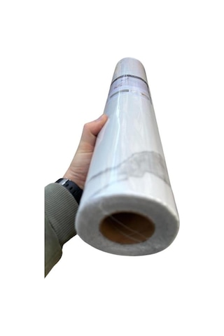 60cmx300cm Tek Parça Yapışkanlı Rulo Mermer Desenli Duvar Paneli Kağıdı Silinebilir Cf-1035-mıra Beyaz - Füme