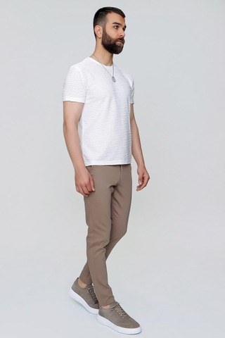 P 1071 Slim Fit Vizon Spor Pantolon Vizon