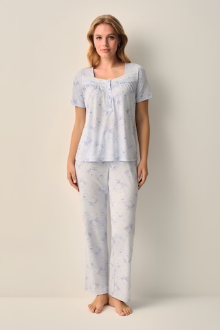 Suwen Rowena Pijama Takımı Sh26619660348 Mavi