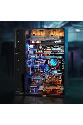 Rokr Mr01s The Last City Marble Run Dıy Mechanical 3d Puzzle Maket Model Seti 3d Model Kit Detaylı Dekoratif Hobi Seti Hareketli Ve Işıklı