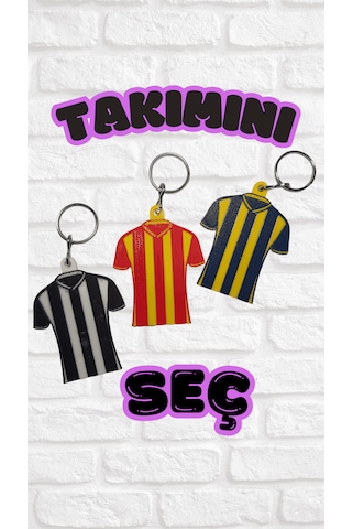 İsme Özel Takım Anahtarlık - 1 Adet Çok Renkli