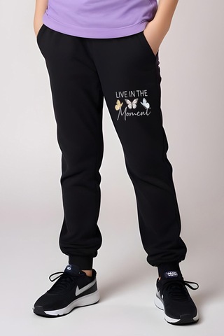 Fyk Kids Kız Çocuk Baskılı Live Kelebek Bel Detayı Lastikli Alt-üst Pijama Takımı Lila