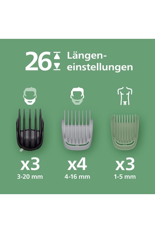 Philips Multigroom 7000 Erkekler İçin - Hepsi Bir Arada Yüz, Baş Ve Vücut İçin 19 Parçalı Sakal Düzeltici Ve Saç Düzeltici, Kendiliğinden Bilenen Bıçaklar, 26 Uzunluk Ayarı 0,5-20 Mm , Mg7962/30