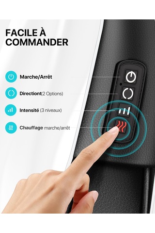 Alljoy Boyun Masaj Aleti, Isıtmalı Sırt Ve Boyun Ve Omuz Masaj Aleti, Saklama Çantalı Elektrikli Shiatsu Masaj Aleti, 3d Döndürme, Ayarlanabilir Hız, Hediye