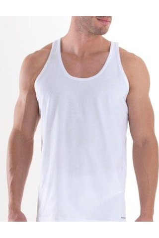 Blackspade Erkek Atlet 2'Li Paket Loose Fit 9225 - Beyaz