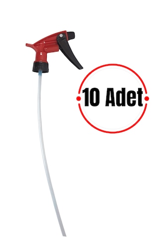 1 Lt Uyumlu Sprey Başlık - Kırmızı,dayanıklı Sprey Başlık 10 Adet