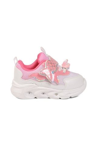 Cool Pudra Cırtlı Işıklı Desenli Anatomik Bebek Spor Ayakkabı Sneaker Aida B