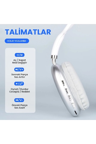 Maxron P9 Lite Bluetooth 5.3 Kulak Üstü Kulaklık