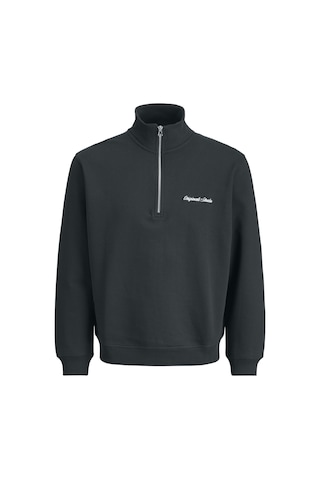 Jack & Jones Erkek Yarim Fermuarli Dik Yaka Sweatshirt - Norrebro - 12282899 Forest River