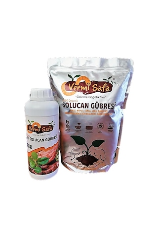 %100 Organik Vermisafa Solucan Gübresi 2 KG Katı + 1 L Sıvı