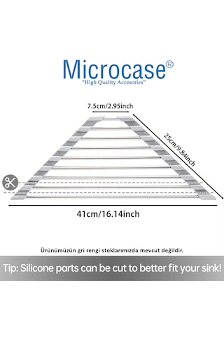 Microcase Ayarlanabilir Mutfak Lavaboya Monte Çok Amaçlı Askılık 2 Adet Al5443 Siyah