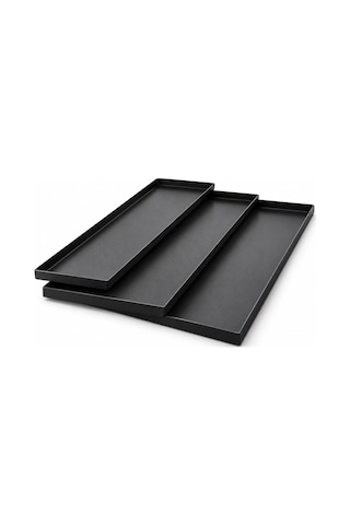 Fida Teflon Teşhir Tavası Destekli 40x25 Cm Siyah