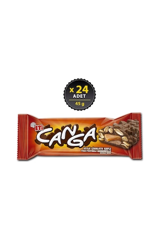 Eti Canga Yer Fıstıklı Karamelli Çikolata Bar 24 x 45 G