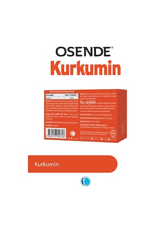 Osende Kurkumin 30 Yumuşak Kapsül