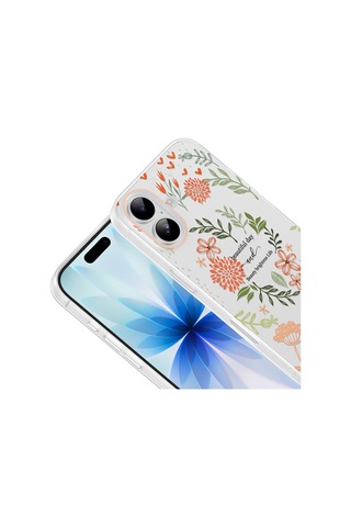 Apple iPhone Uyumlu 16 Kılıf Kamera Korumalı Desenli Zore Klip Kapak - Beautiful -